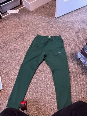 Nike Dark Green women’s' Jogger Sweatpants with White Swoosh